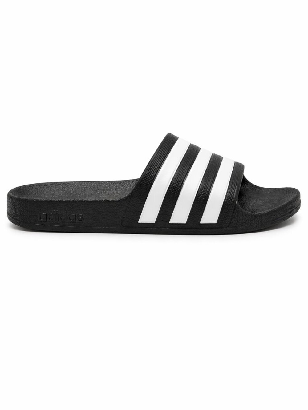 Adidas Adilette Aqua Slides Black White Youth Size 4 Cloudfoam Slip On Sandals